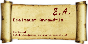 Edelmayer Annamária névjegykártya